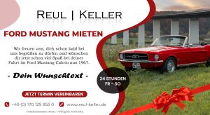 Mustang Cabrio 1967 Gutschein